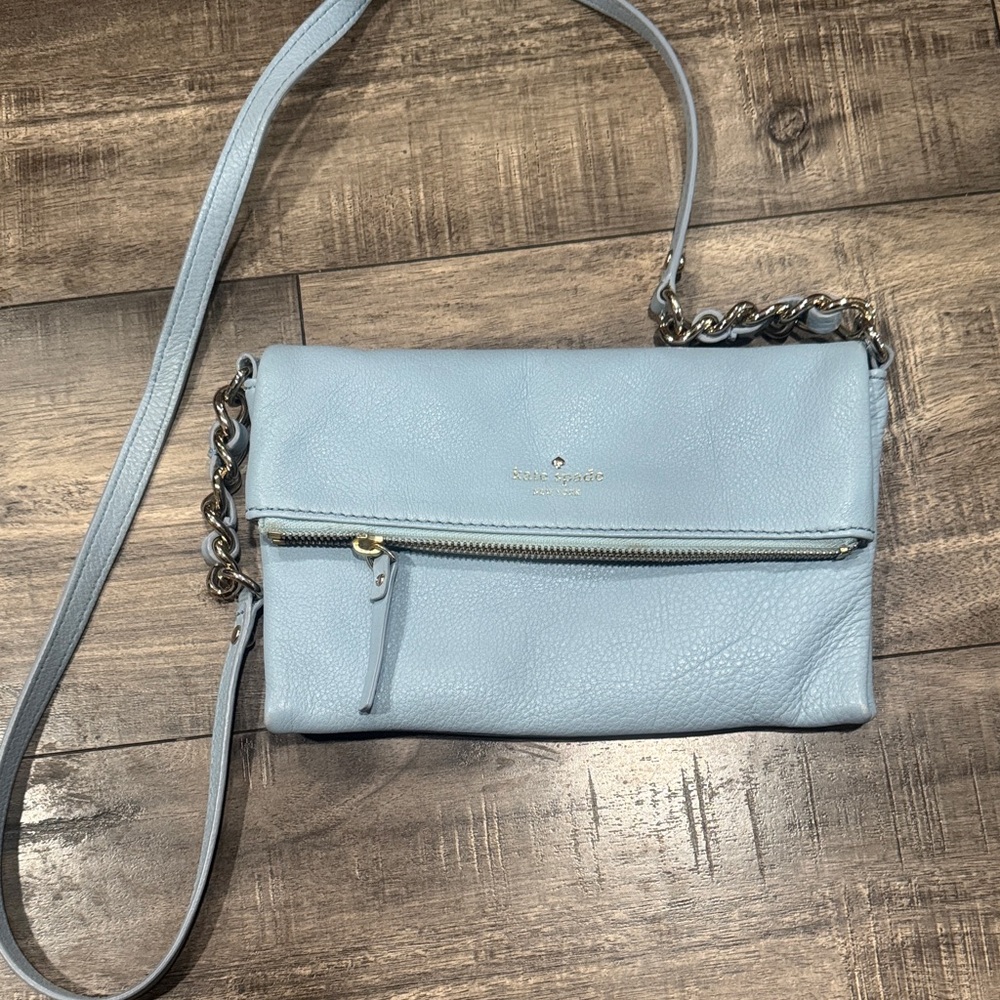 Kate Spade Cobble Hill Wedgewood Blue Crossbody Leather Bag